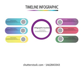 Business data visualization. Process chart. Abstract elements of graph, diagram with steps, options, parts or processes. Vector business template for presentation. Creative concept for infographic