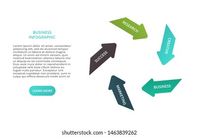 Business data visualization. Process chart. Elements of graph, diagram with 5 steps, options, parts or processes.