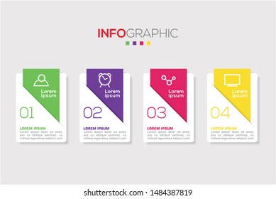 Business data visualization. Process chart. Abstract elements of graph, diagram with steps, options, parts or processes. Vector business template for presentation. Creative concept for infographic.