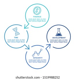 Business data visualization. Process chart. Abstract elements of graph, diagram with steps, options, parts or processes. Vector business template for presentation. Creative concept for infographic