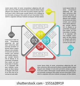Business data visualization. Process chart. Abstract elements of graph, diagram with steps, options, parts or processes. Creative concept infographic business for presentation.
