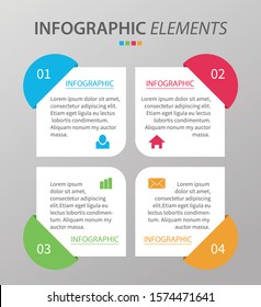 Business data visualization. Process chart. Abstract elements of graph, diagram with steps, options, parts or processes. Vector business template for presentation.

