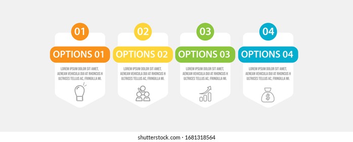 Business data visualization. Process chart. Abstract elements of graph, diagram with steps, options, parts or processes. Vector business template for presentation. Creative concept for infographic.
