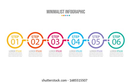 Business data visualization. Process chart. Abstract elements of graph, diagram with steps, options, parts or processes. Vector business template for presentation. Creative concept for infographic.
