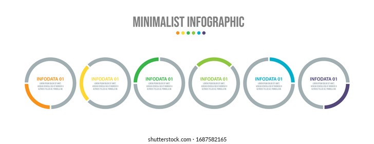 Business data visualization. Process chart. Abstract elements of graph, diagram with steps, options, parts or processes. Vector business template for presentation. Creative concept for infographic.

