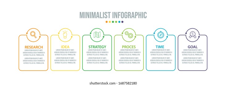 Business data visualization. Process chart. Abstract elements of graph, diagram with steps, options, parts or processes. Vector business template for presentation. Creative concept for infographic.
