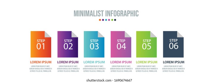 Business data visualization. Process chart. Abstract elements of graph, diagram with steps, options, parts or processes. Vector business template for presentation. Creative concept for infographic.