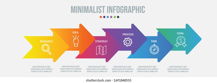 Business data visualization. Process chart. Abstract elements of graph, diagram with steps, options, parts or processes. Vector business template for presentation. Creative concept for infographic.