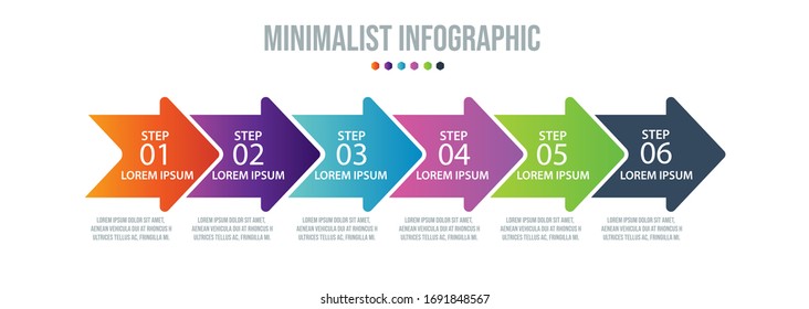 Business data visualization. Process chart. Abstract elements of graph, diagram with steps, options, parts or processes. Vector business template for presentation. Creative concept for infographic.