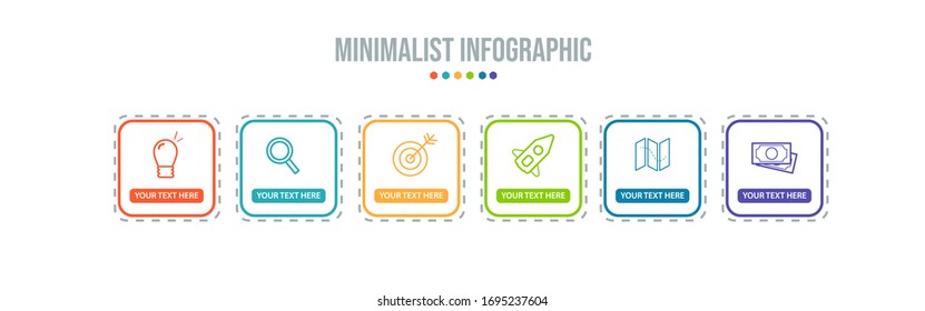 Business data visualization. Process chart. Abstract elements of graph, diagram with steps, options, parts or processes. Vector business template for presentation. Creative concept for infographic.
