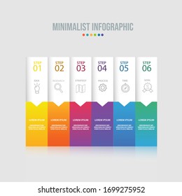 Business data visualization. Process chart. Abstract elements of graph, diagram with steps, options, parts or processes. Vector business template for presentation. Creative concept for infographic.
