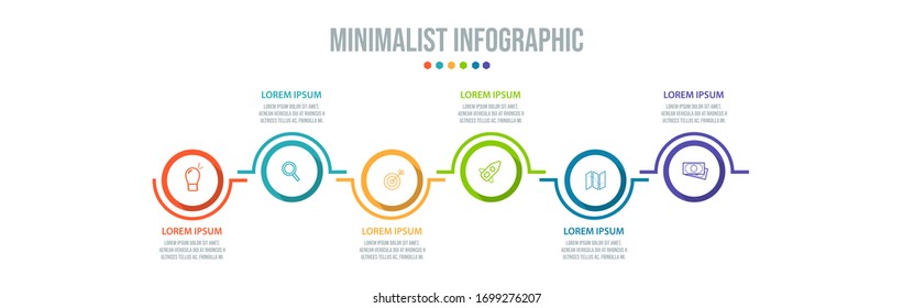 Business data visualization. Process chart. Abstract elements of graph, diagram with steps, options, parts or processes. Vector business template for presentation. Creative concept for infographic.

