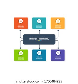 Business data visualization. Process chart. Abstract elements of graph, diagram with steps, options, parts or processes. Vector business template for presentation. Creative concept for infographic.
