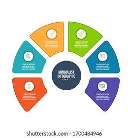 Business data visualization. Process chart. Abstract elements of graph, diagram with steps, options, parts or processes. Vector business template for presentation. Creative concept for infographic.
