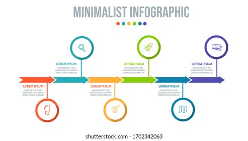 Business data visualization. Process chart. Abstract elements of graph, diagram with steps, options, parts or processes. Vector business template for presentation. Creative concept for infographic.
