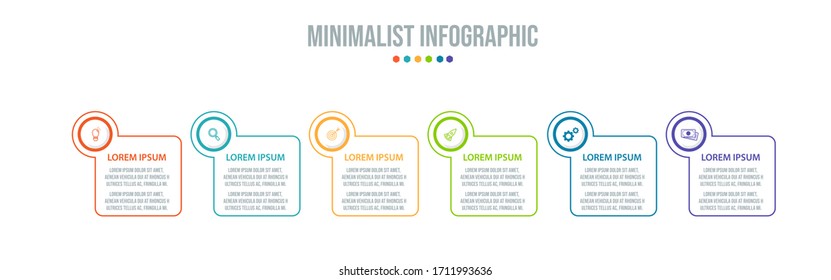 Business data visualization. Process chart. Abstract elements of graph, diagram with steps, options, parts or processes. Vector business template for presentation. Creative concept for infographic.

