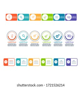 Business data visualization. Process chart. Abstract elements of graph, diagram with steps, options, parts or processes. Vector business template for presentation. Creative concept for infographic.
