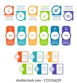 Business data visualization. Process chart. Abstract elements of graph, diagram with steps, options, parts or processes. Vector business template for presentation. Creative concept for infographic.
