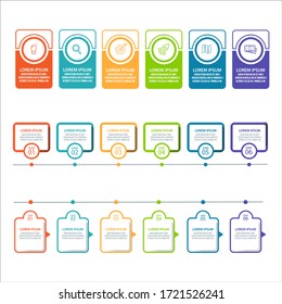 Business data visualization. Process chart. Abstract elements of graph, diagram with steps, options, parts or processes. Vector business template for presentation. Creative concept for infographic.
