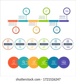 Business data visualization. Process chart. Abstract elements of graph, diagram with steps, options, parts or processes. Vector business template for presentation. Creative concept for infographic.

