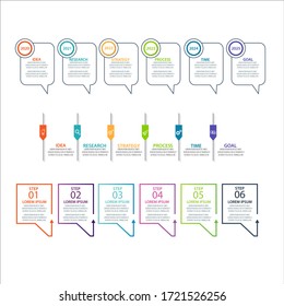 Business data visualization. Process chart. Abstract elements of graph, diagram with steps, options, parts or processes. Vector business template for presentation. Creative concept for infographic.
