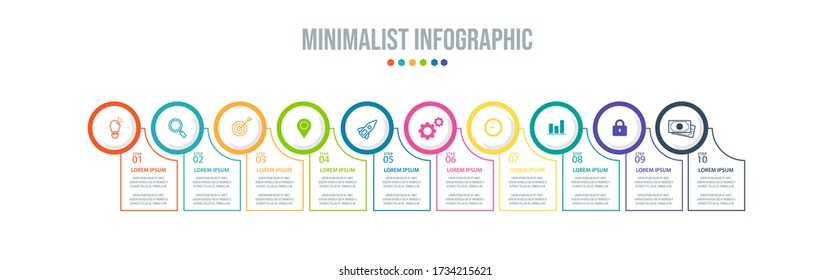 Business data visualization. Process chart. Abstract elements of graph, diagram with steps, options, parts or processes. Vector business template for presentation. Creative concept for infographic.
