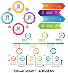 Business data visualization. Process chart. Abstract elements of graph, diagram with steps, options, parts or processes. Vector business template for presentation. Creative concept for infographic.
