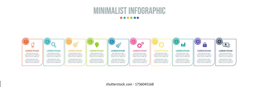 Business data visualization. Process chart. Abstract elements of graph, diagram with steps, options, parts or processes. Vector business template for presentation. Creative concept for infographic.
