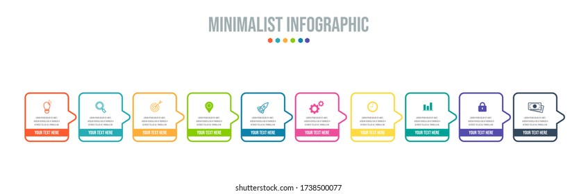 Business data visualization. Process chart. Abstract elements of graph, diagram with steps, options, parts or processes. Vector business template for presentation. Creative concept for infographic.

