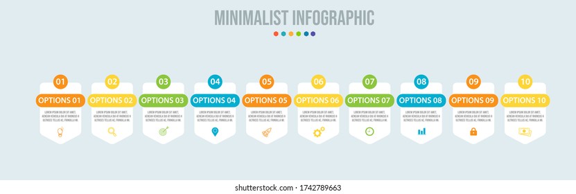 Business data visualization. Process chart. Abstract elements of graph, diagram with steps, options, parts or processes. Vector business template for presentation. Creative concept for infographic.
