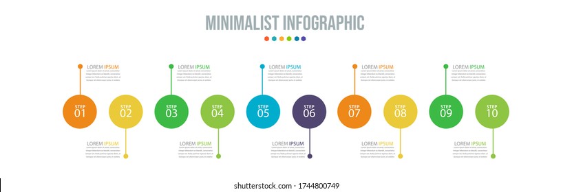 Business data visualization. Process chart. Abstract elements of graph, diagram with steps, options, parts or processes. Vector business template for presentation. Creative concept for infographic.
