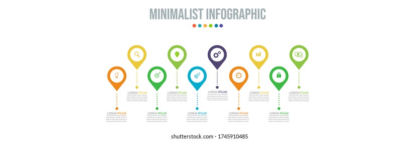 Business data visualization. Process chart. Abstract elements of graph, diagram with steps, options, parts or processes. Vector business template for presentation. Creative concept for infographic.
