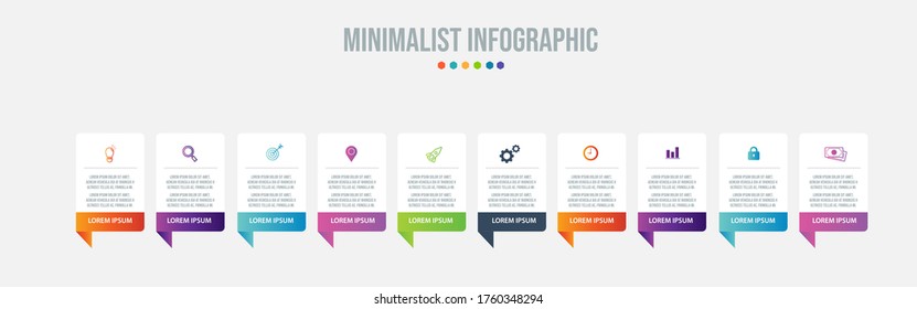 Business data visualization. Process chart. Abstract elements of graph, diagram with steps, options, parts or processes. Vector business template for presentation. Creative concept for infographic.
