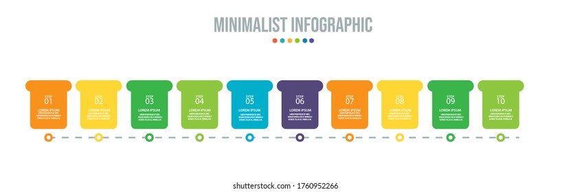 Business data visualization. Process chart. Abstract elements of graph, diagram with steps, options, parts or processes. Vector business template for presentation. Creative concept for infographic.
