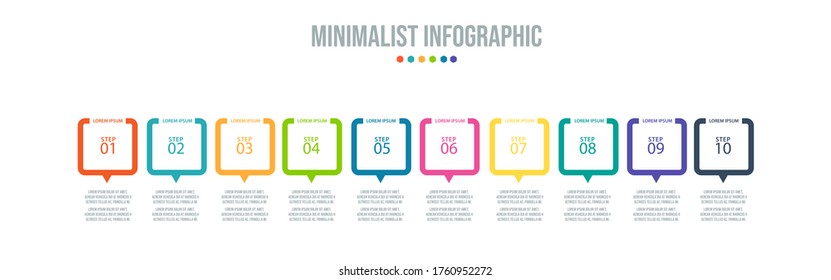 Business data visualization. Process chart. Abstract elements of graph, diagram with steps, options, parts or processes. Vector business template for presentation. Creative concept for infographic.
