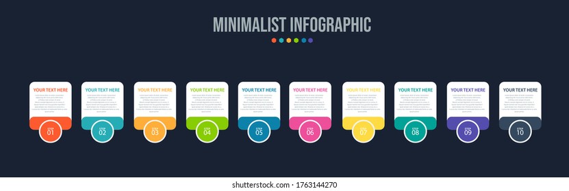 Business data visualization. Process chart. Abstract elements of graph, diagram with steps, options, parts or processes. Vector business template for presentation. Creative concept for infographic.
