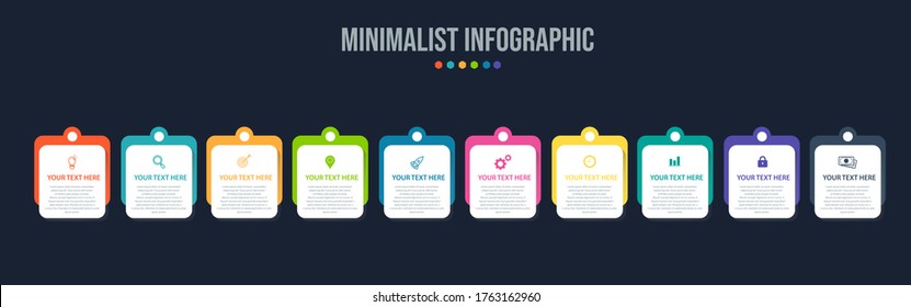 Business data visualization. Process chart. Abstract elements of graph, diagram with steps, options, parts or processes. Vector business template for presentation. Creative concept for infographic.
