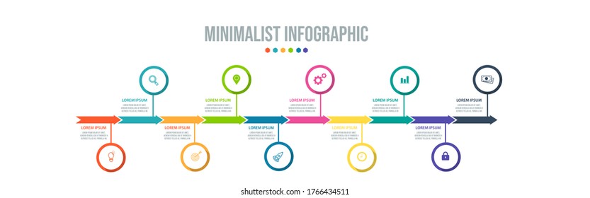 Business data visualization. Process chart. Abstract elements of graph, diagram with steps, options, parts or processes. Vector business template for presentation. Creative concept for infographic.
