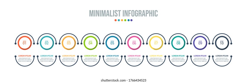 Business data visualization. Process chart. Abstract elements of graph, diagram with steps, options, parts or processes. Vector business template for presentation. Creative concept for infographic.
