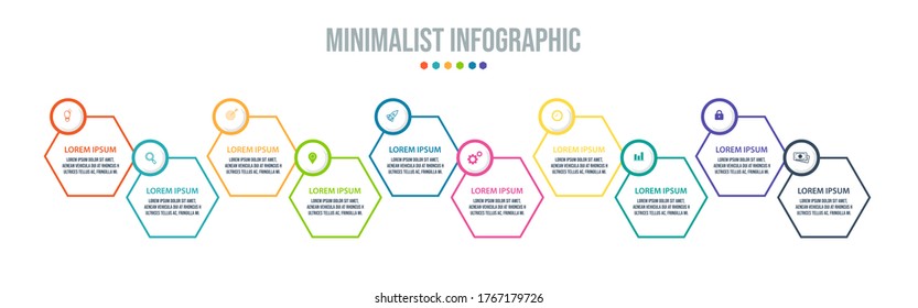 Business data visualization. Process chart. Abstract elements of graph, diagram with steps, options, parts or processes. Vector business template for presentation. Creative concept for infographic.

