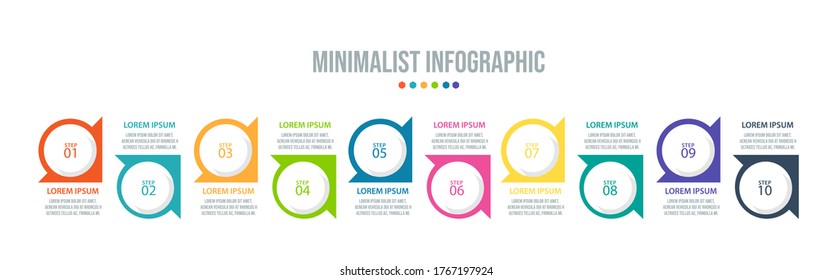 Business data visualization. Process chart. Abstract elements of graph, diagram with steps, options, parts or processes. Vector business template for presentation. Creative concept for infographic.
