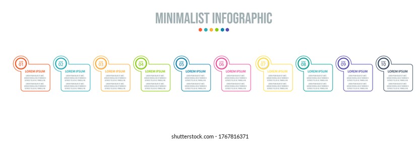 Business data visualization. Process chart. Abstract elements of graph, diagram with steps, options, parts or processes. Vector business template for presentation. Creative concept for infographic.
