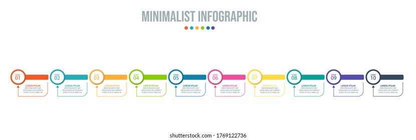 Business data visualization. Process chart. Abstract elements of graph, diagram with steps, options, parts or processes. Vector business template for presentation. Creative concept for infographic.
