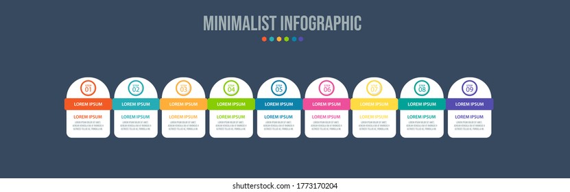 Business data visualization. Process chart. Abstract elements of graph, diagram with steps, options, parts or processes. Vector business template for presentation. Creative concept for infographic.
