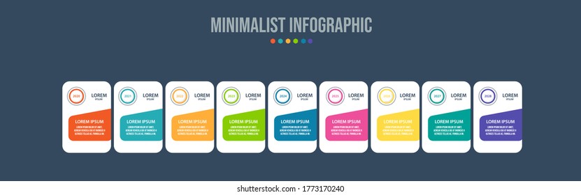 Business data visualization. Process chart. Abstract elements of graph, diagram with steps, options, parts or processes. Vector business template for presentation. Creative concept for infographic.
