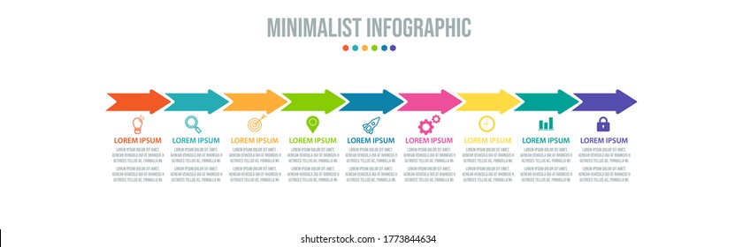 Business data visualization. Process chart. Abstract elements of graph, diagram with steps, options, parts or processes. Vector business template for presentation. Creative concept for infographic.