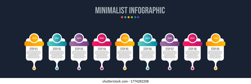 Business data visualization. Process chart. Abstract elements of graph, diagram with steps, options, parts or processes. Vector business template for presentation. Creative concept for infographic.
