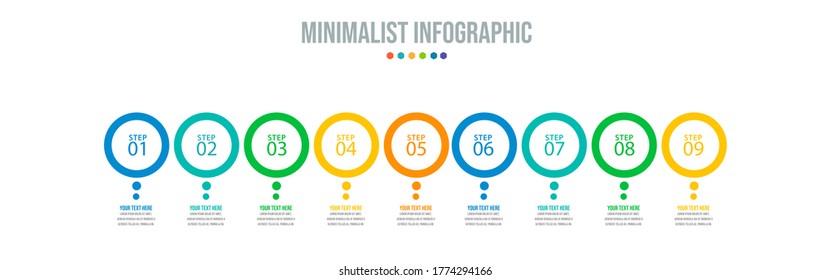 Business data visualization. Process chart. Abstract elements of graph, diagram with steps, options, parts or processes. Vector business template for presentation. Creative concept for infographic.
