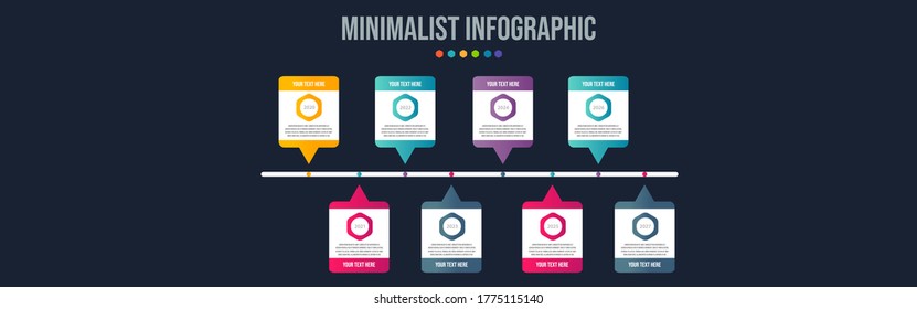 Business data visualization. Process chart. Abstract elements of graph, diagram with steps, options, parts or processes. Vector business template for presentation. Creative concept for infographic.
