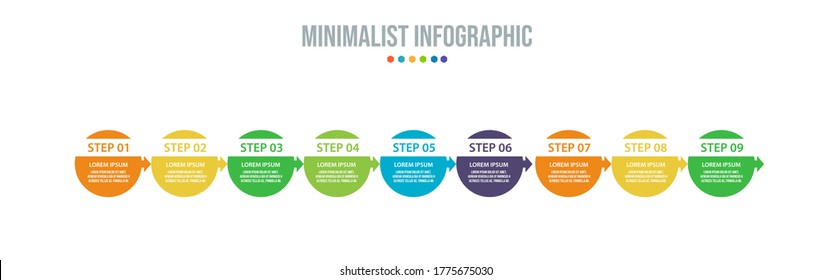 Business data visualization. Process chart. Abstract elements of graph, diagram with steps, options, parts or processes. Vector business template for presentation. Creative concept for infographic.
